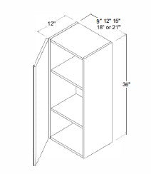 Wall Cabinet , 21" x 36" , Shaker , Wood White