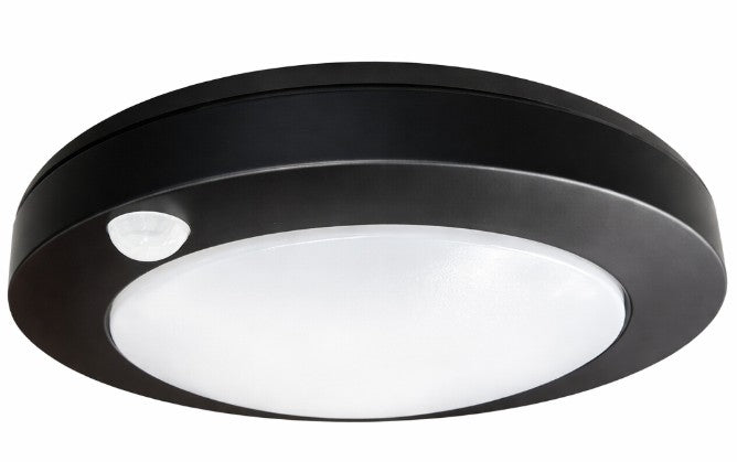 Ceiling Light , 12" , Flushmount , Motion , Matte Black