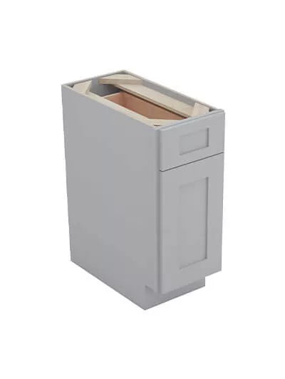 Vanity Base , 12" , Shaker , Wood Grey