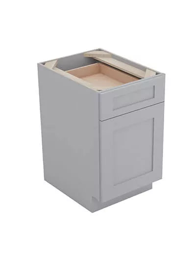 Vanity Base , 18" , Shaker , Wood Grey