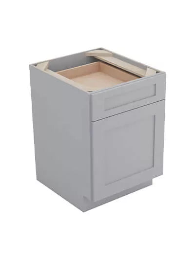 Kitchen Base , 15" , Shaker , Wood Grey