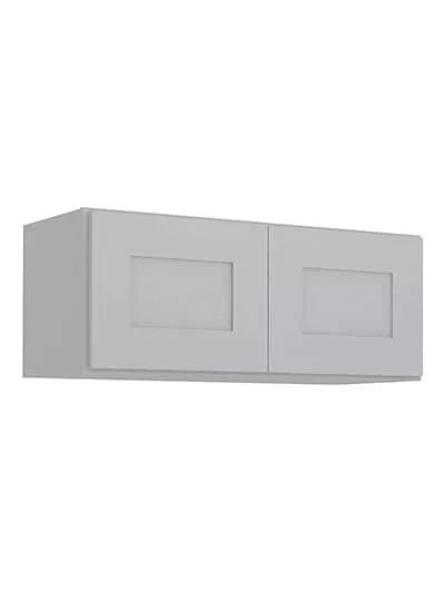 Wall Cabinet , 30" x 12" , Shaker, Wood Grey