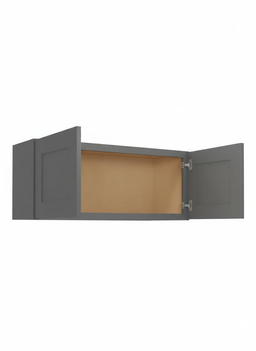 Wall Cabinet , 36" x 15" , Shaker, Wood Grey