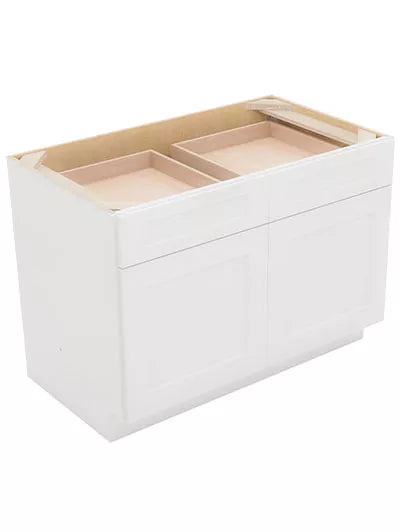 Kitchen Base , 42" , Shaker , Wood White