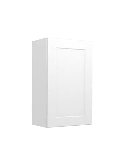 Wall Cabinet , 15" x 30" , Shaker , Wood White