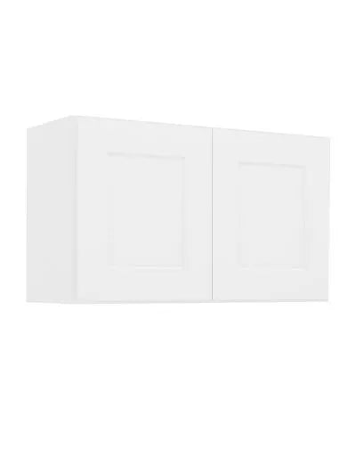 Wall Cabinet , 30" x 18" , Shaker , PVC White