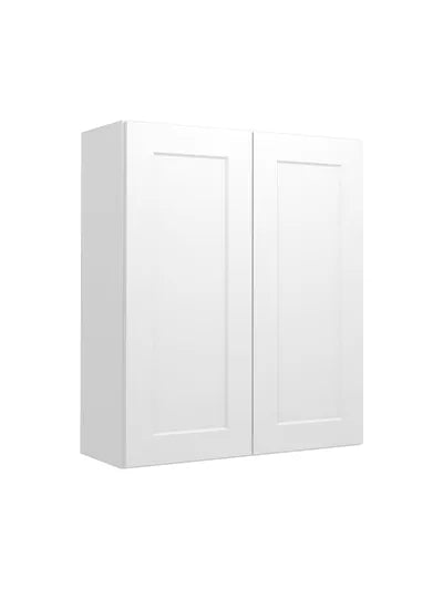 Wall Cabinet , 30" x 36" , Shaker , Wood White