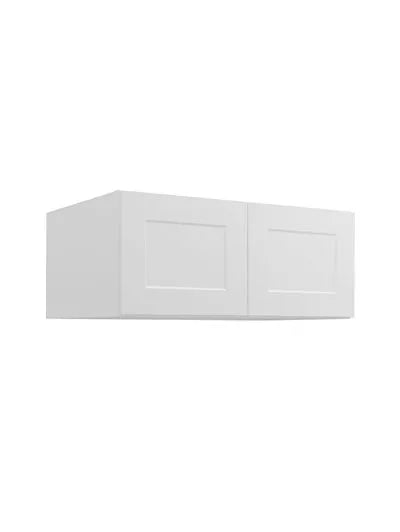 Wall Cabinet , 36" x 15" , Shaker , PVC White