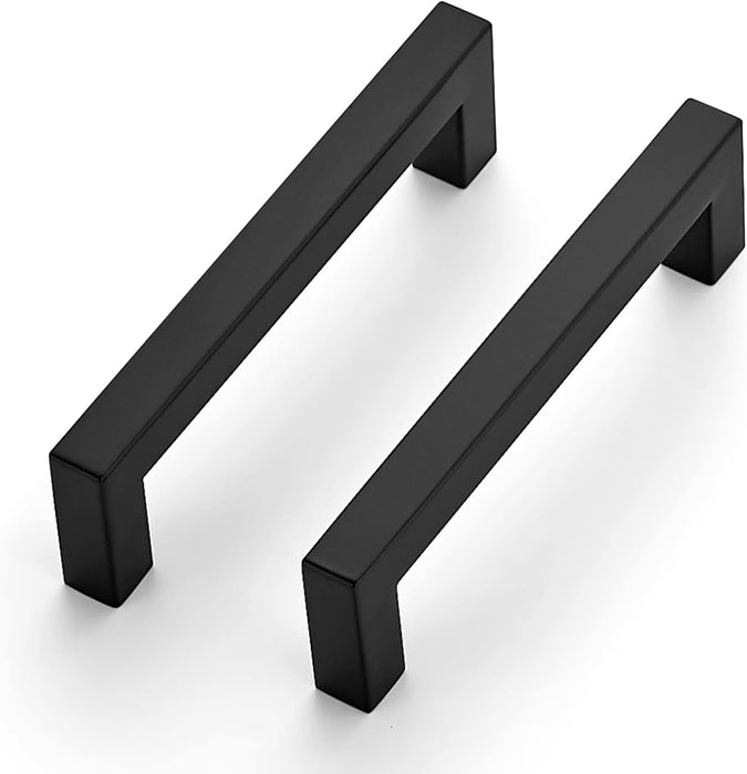 Cabinet Pull , 5" , Square , Matte Black , (10-pack)