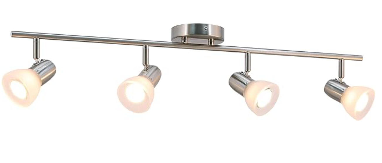 Track Lighting , 4 Light , Brushed Nickel