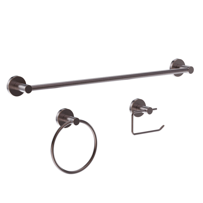 Bathroom Accessory Kit, 3 Piece , Oil Rubbed Bronze