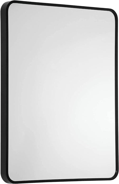 Mirror, 30'' x 48" , Metal , Matte Black