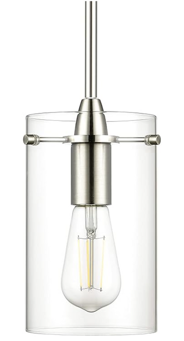 Pendant Light , 1 Light , Brushed Nickel